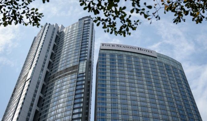 
Four Seasons i Hongkong, där den nu försvunne Xiao Jianhua bodde innan försvinnandet.  Foto: Anthony Wallace/AFP/Getty Images                                            