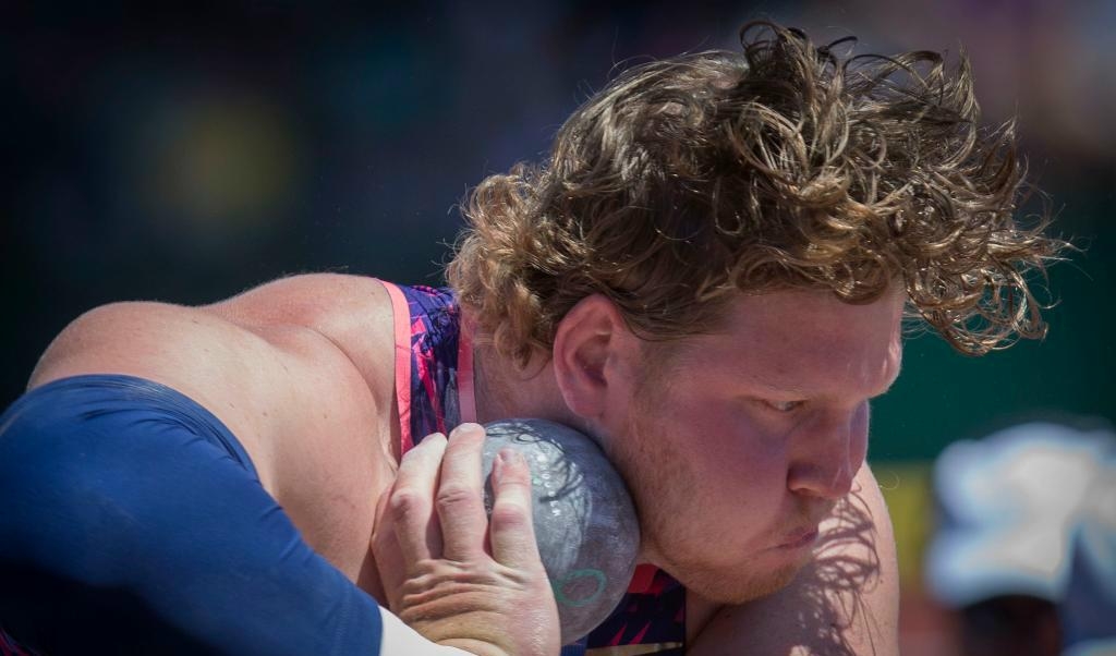 
Ryan Crouser stötte 22,65 på de amerikanska mästerskapen, den längsta stöten på 14 år. Foto: TT-arkivbild                                            