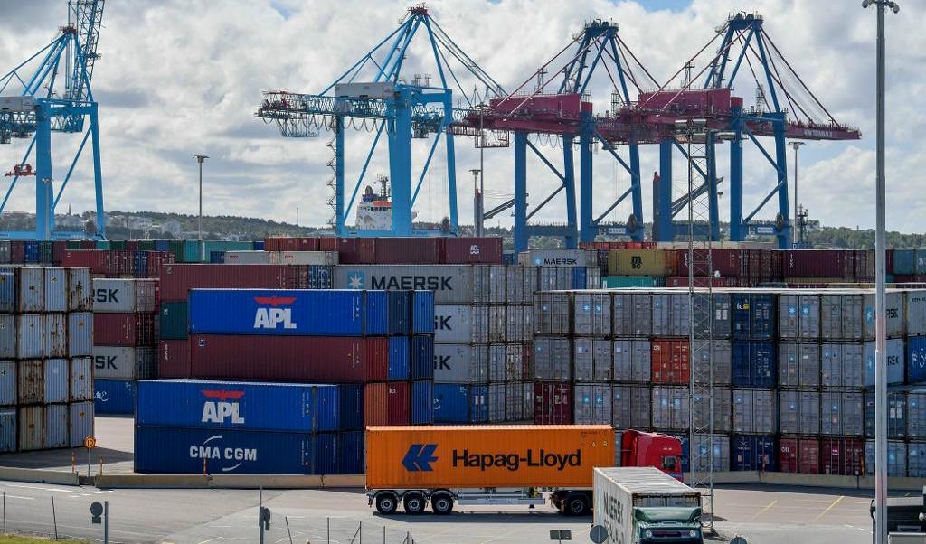 
Göteborgs hamn drabbades hårt av den nya nätattacken. Foto: Björn Larsson Rosvall/TT                                            