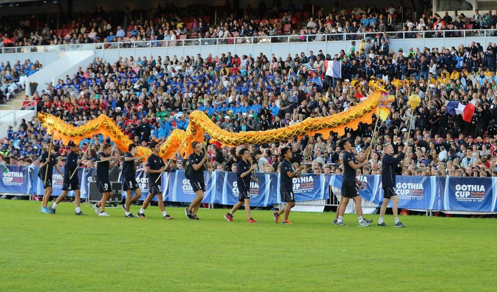 Fjolårets invigning av Gothia Cup. Arkivbild. Foto: Adam Ihse/TT