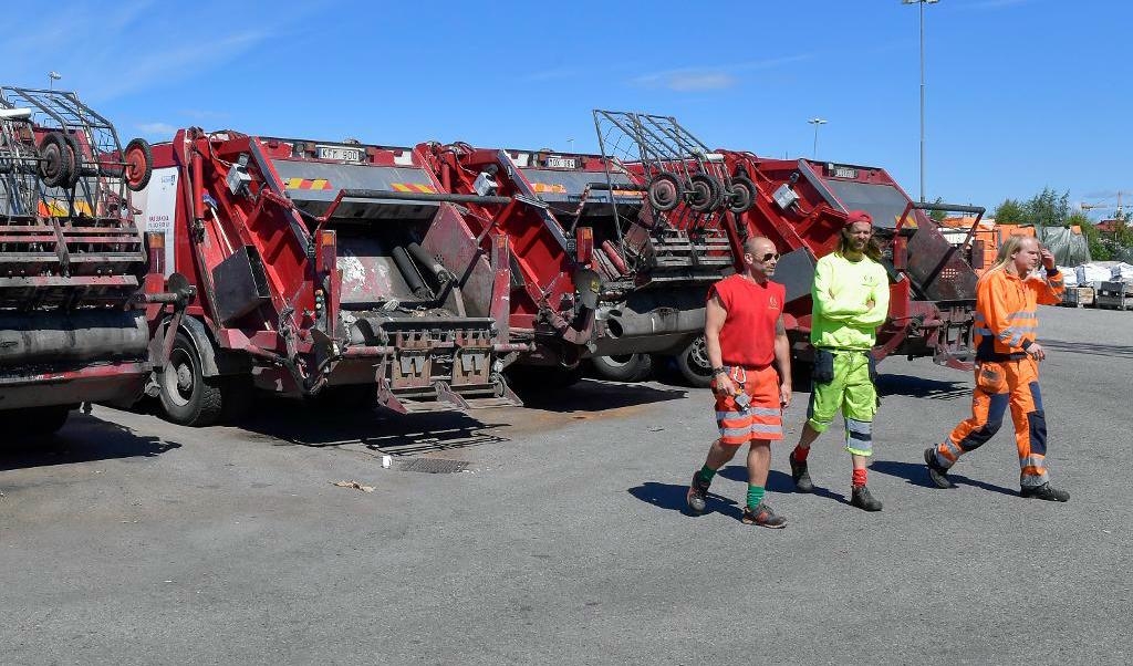 

Sopkonflikten i Stockholm fortsätter. Foto: TT-arkivbild                                                                                        