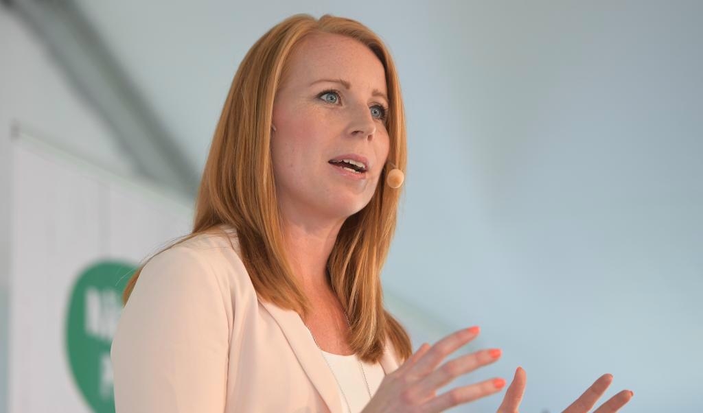 
Centerpartiets ledare Annie Lööf (C) under Almedalsveckan i Visby. Foto: TT-arkivbild                                            
