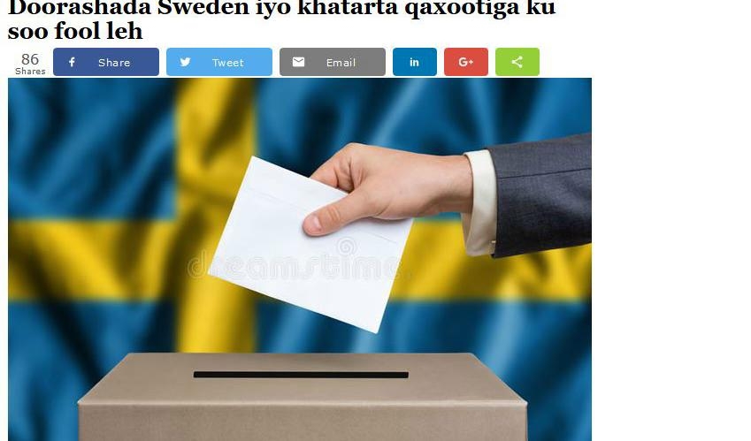 Foto: Skärmdump/Hiiraan Online