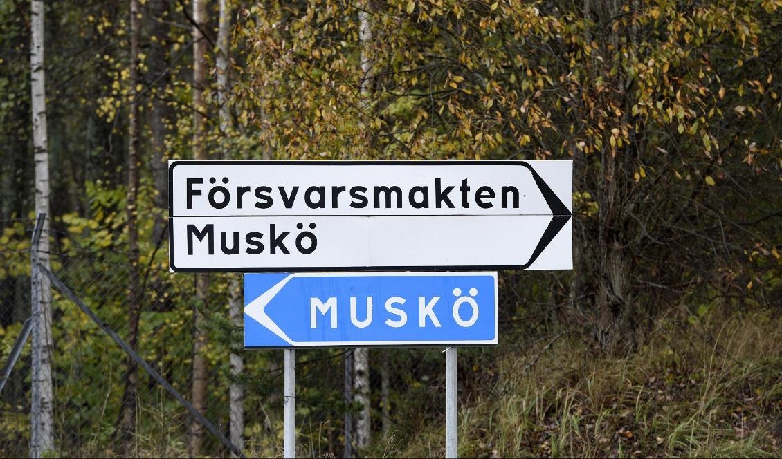 
Två personer har omhändertagits inne på Musköbasen. Foto: Pontus Lindahl/TT-arkivbild                                                