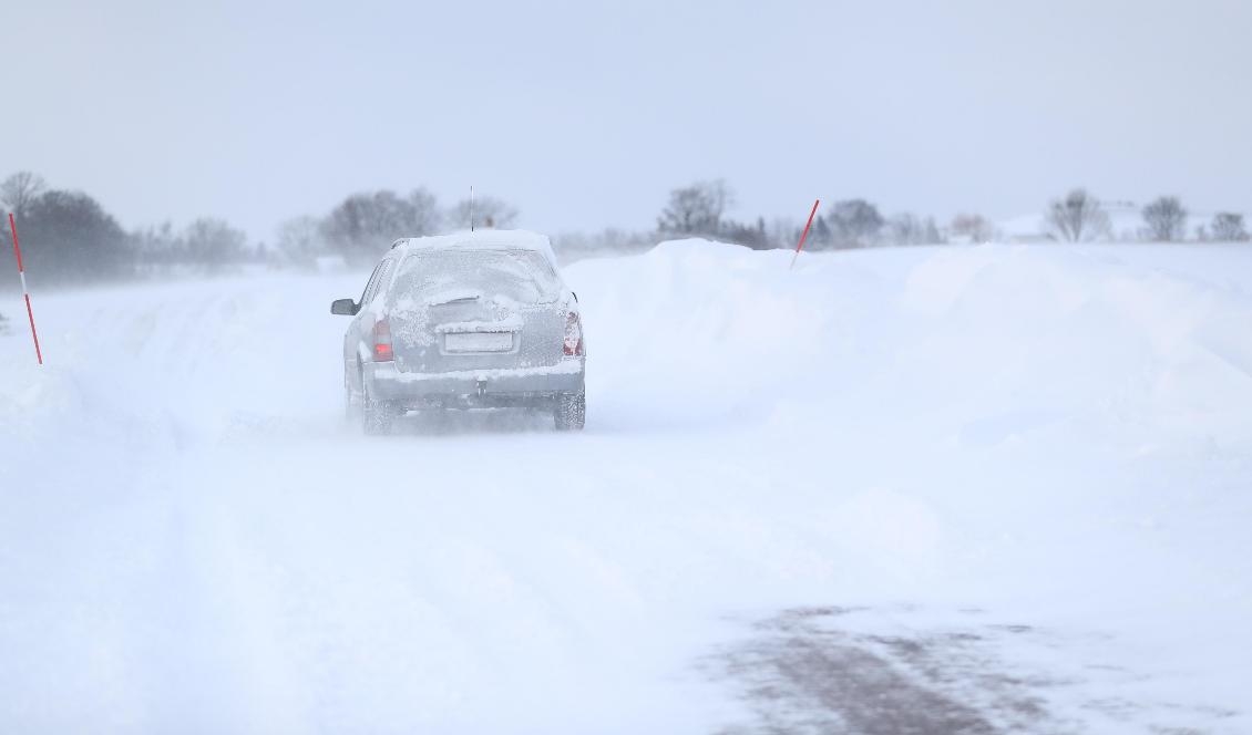 
Stora snömängder väntas i framför allt Västernorrlands län under söndagen. Foto: Andreas Hillergren/TT-arkivbild                                                