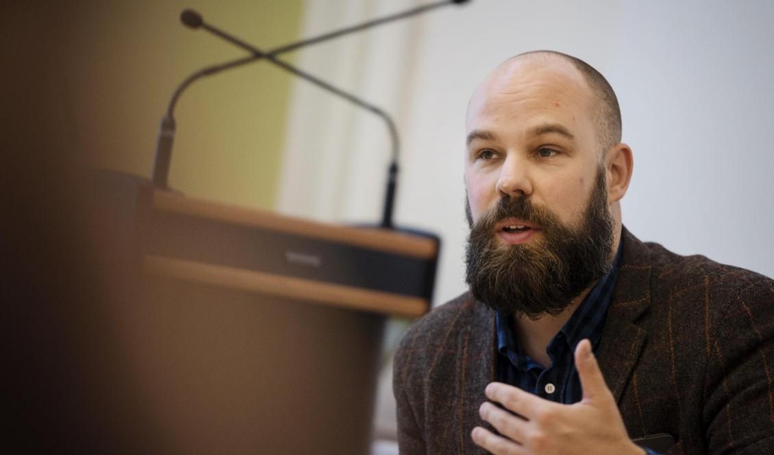Daniel Suhonen är styrelseledamot i Reformisterna. Foto: Vilhelm Stokstad/TT-arkivbild