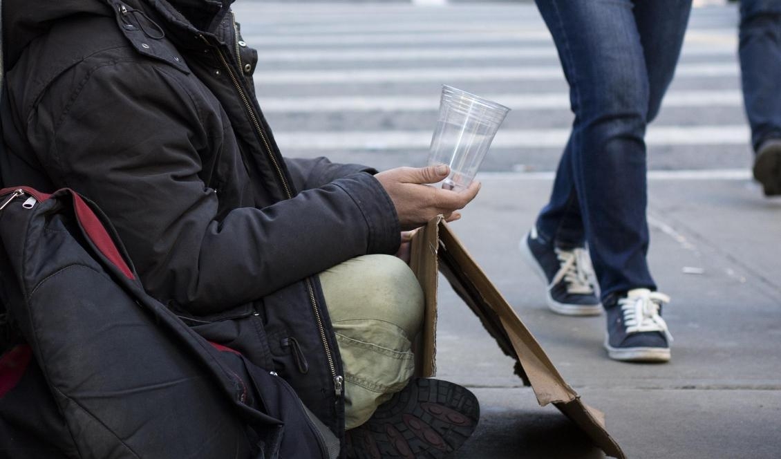 Svensk Handel vill ha ett nationellt tiggeriförbud. Foto: Samira Bouaou/Epoch Times-arkivbild