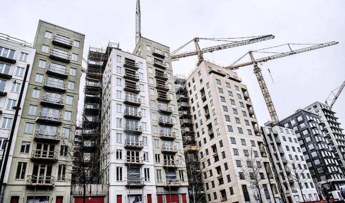 Hagastaden i Stockholm är ett av ställena i staden där det byggts många nya bostadsrätter. Foto: Tomas Oneborg/SvD/TT-arkivbild
