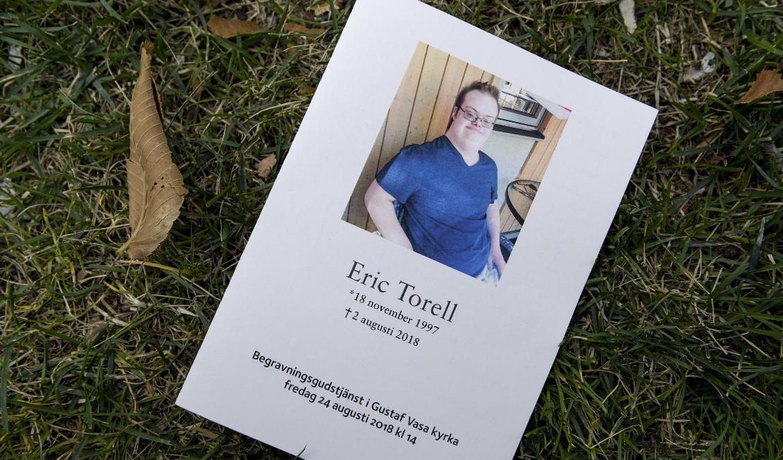 Eric Torell sköts till döds av polis förra sommaren. Foto: Janerik Henriksson/TT-arkivbild