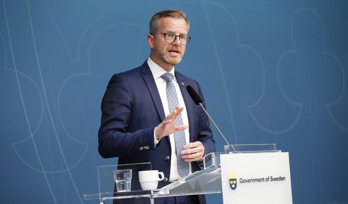 
Inrikesminister Mikael Damberg (S) i samband med ett internationellt expertmöte i Stockholm om möjligheten att inrätta en tribunal för att beivra krigsbrott i Syrien och Irak. Foto: Christine Olsson/TT                                                