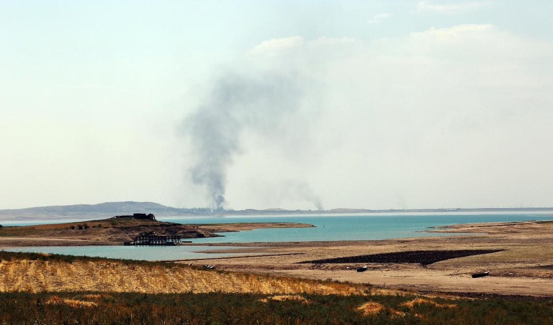 Mosuldammen i Irak, vid vilken resterna av ett 3 400 år gammalt palats har hittats. Foto: Khalid Mohammed/AP/TT-arkivbild