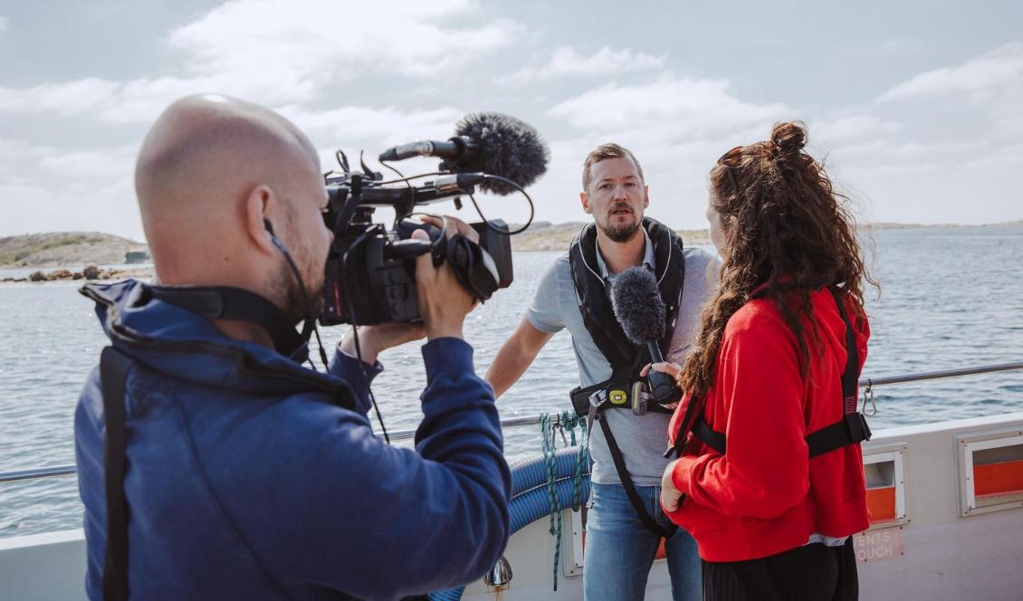 

"Kemiska stridsmedel är inte något som ska finnas i vår matfisk eller i den marina miljön överhuvudtaget", säger Fredrik Lindgren, utredare vid enheten för havsmiljöförvaltning på Havs- och vattenmyndigheten. Foto: Natalie Greppi/TT                                                                                                