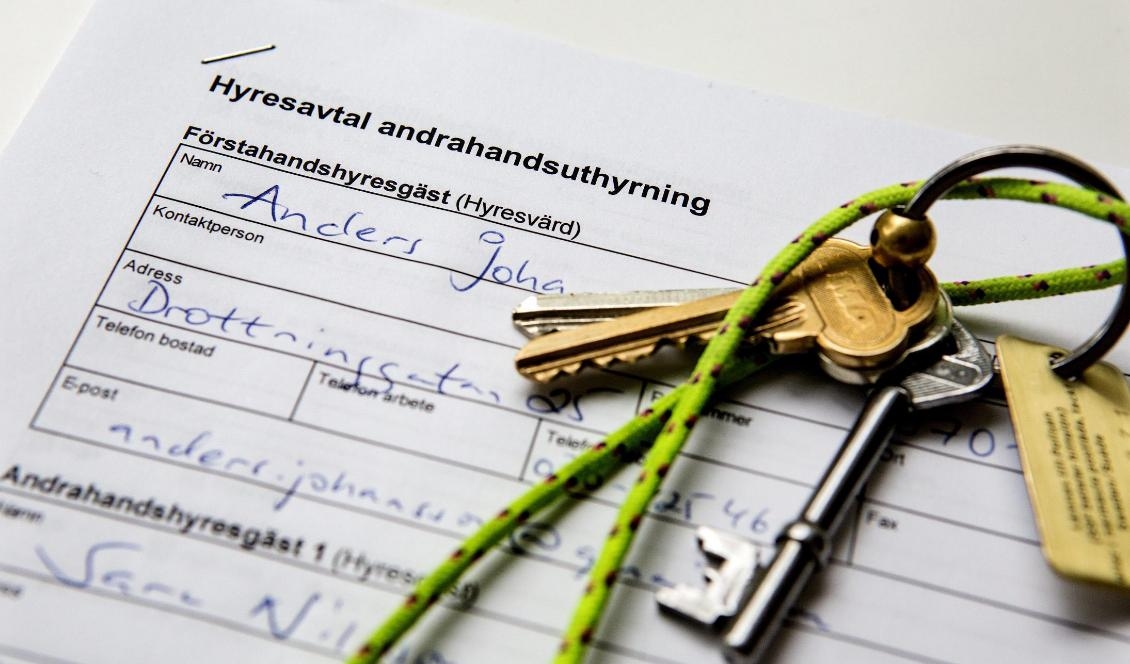 Att hyra ut en lägenhet i andra hand kan gå bra – om du har skäl som godkänns och hyresvärden tillåter det. Foto: Christine Olsson/TT-arkivbild
