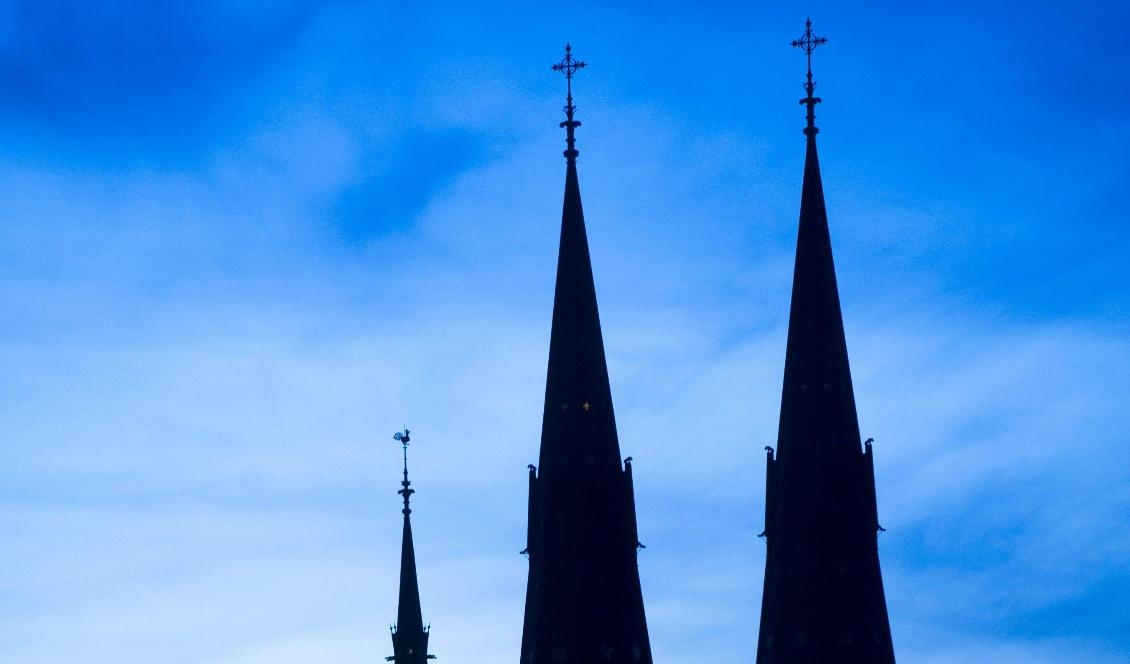 
Uppsala domkyrka i silhuett. Foto: Fredrik Sandberg/TT-arkivbild                                                