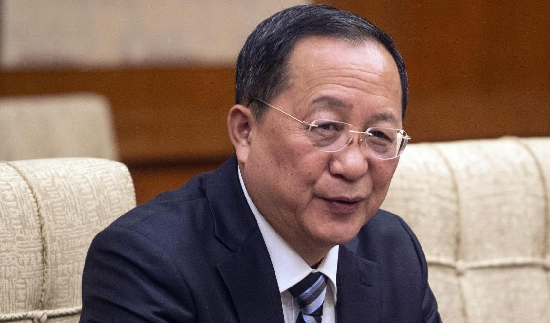 Nordkoreas utrikesminister Ri Yong-Ho, här på en bild från december i fjol. Foto: Fred Dufour/AP/TT