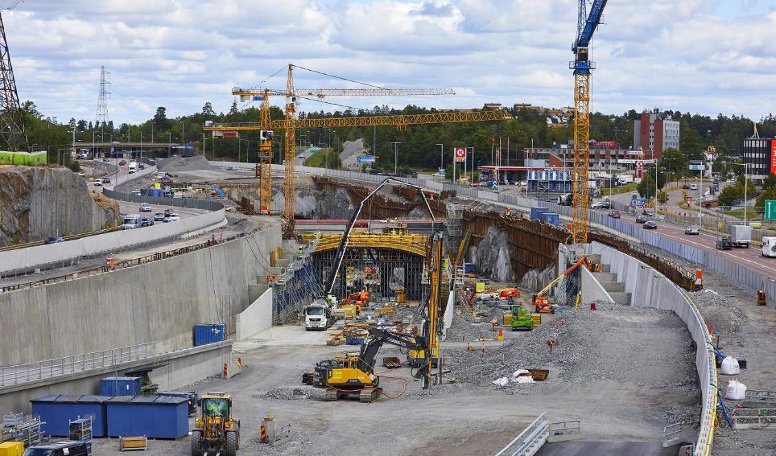 Infarten till Förbifart Stockholm vid Kungens kurva. Foto: Fredrik Persson/TT-arkivbild
