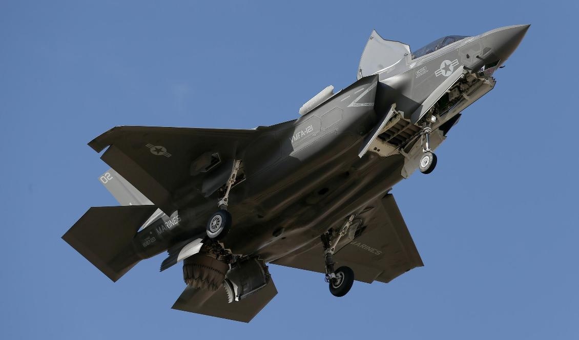 Det moderna amerikanska smygarflygplanet F-35. Foto: Ross D. Franklin/TT-arkivbild