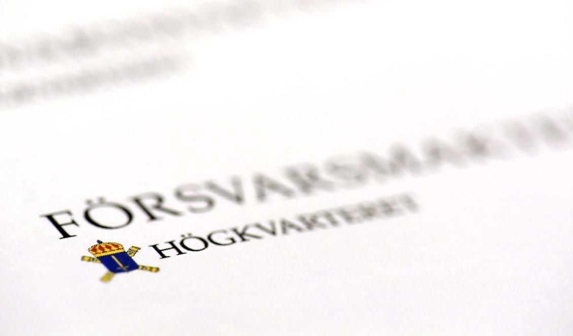 Enligt Försvarsmakten nåddes man inte av informationen om den falska officeren. Foto: Janerik Henriksson/TT-arkivbild