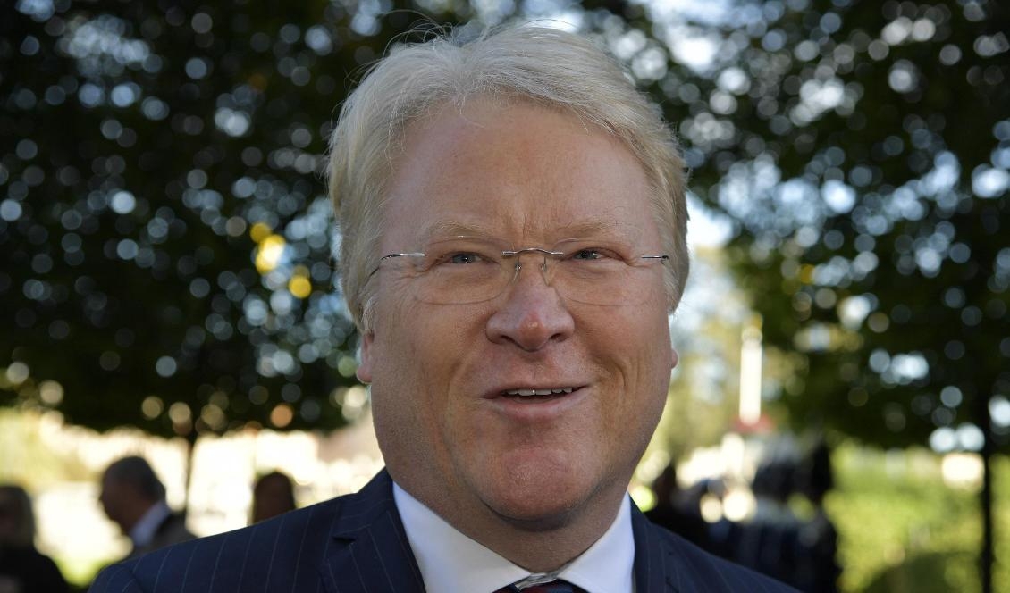 Kristdemokraternas utrikespolitiske talesperson Lars Adaktusson anser att Kinas Sverigeambassadör har gått över en gräns och bör skickas ut. Foto: Anders Wiklund/TT-arkivbild