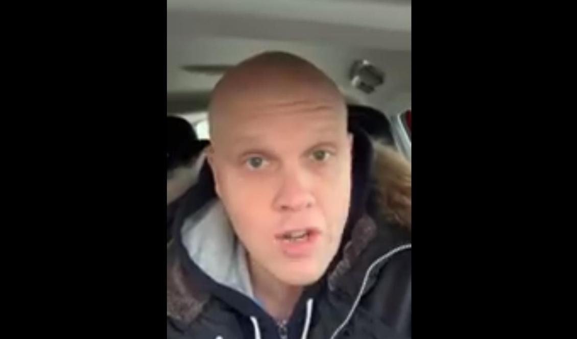 Frilansjournalisten Joakim Lamotte. Foto: Skärmdump/Facebook
