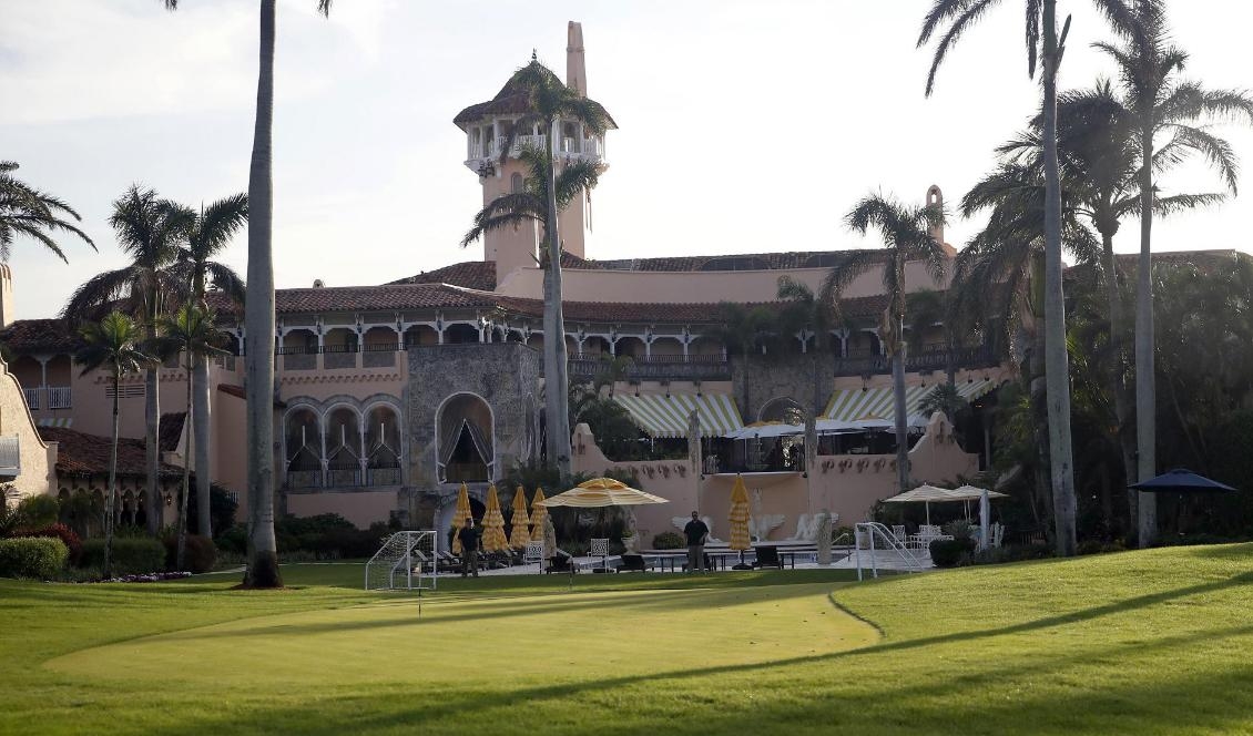 USA:s president Donald Trumps egendom Mar-a-Lago i Florida. Foto: Alex Brandon/AP/TT-arkivbild
