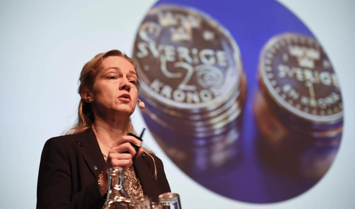 Vice riksbankschef Cecilia Skingsley är den som hållit i projektet om e-kronor. Foto: Marko Sävälää/TT-arkivbild