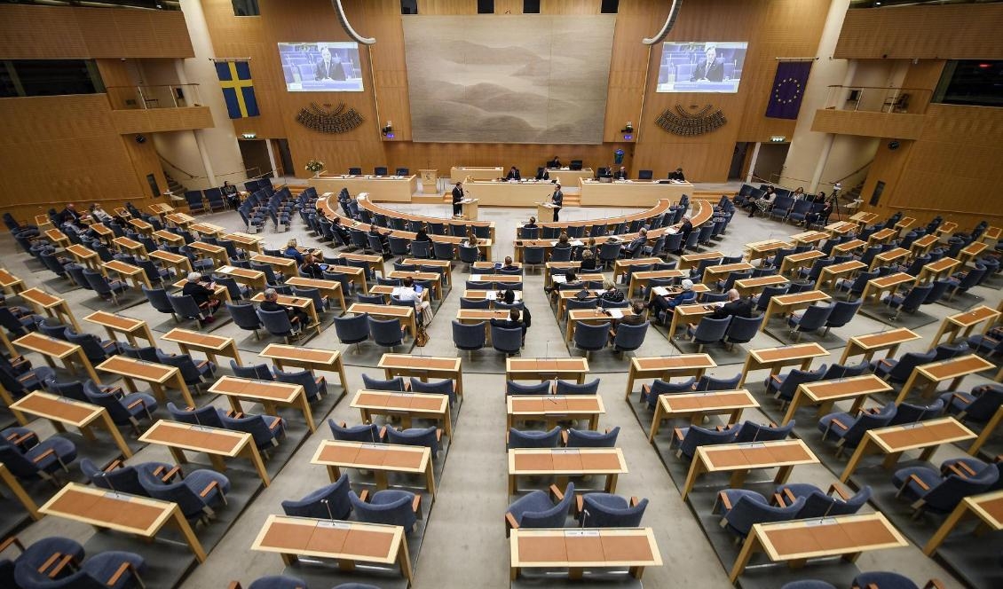 Riksdagen väntas klubba lättnader i a-kassan på onsdagen. Foto: Ali Lorestani/TT-arkivbild