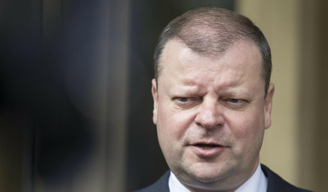 Litauens premiärminister Saulius Skvernelis. Foto: Mindaugas Kulbis/AP/TT-arkivbild