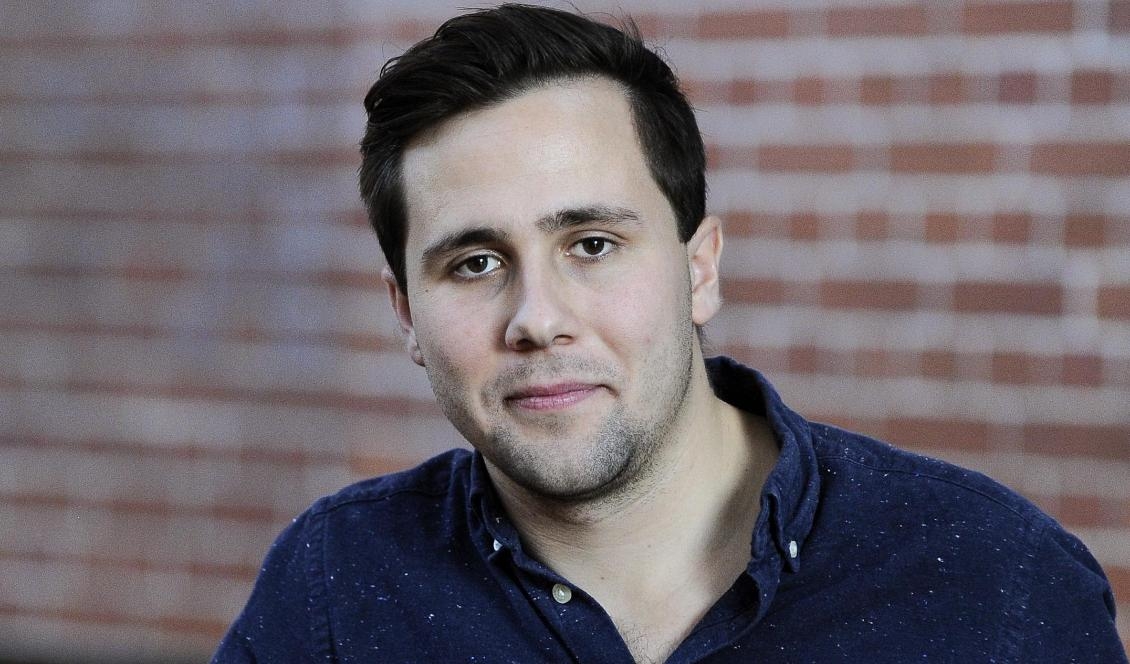 Benjamin Dousa, här som nyvald ordförande för Moderata Ungdomsförbundet, MUF. Foto: Björn Lindgren/TT
