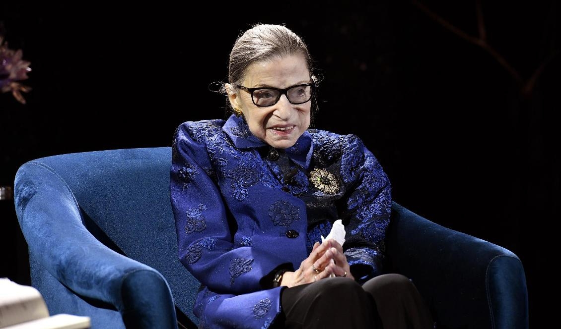 Ruth Bader Ginsburg vid en gala i New York den 16 december 2019. Foto: Eugene Gologursky/Getty Images för Berggruen Institute