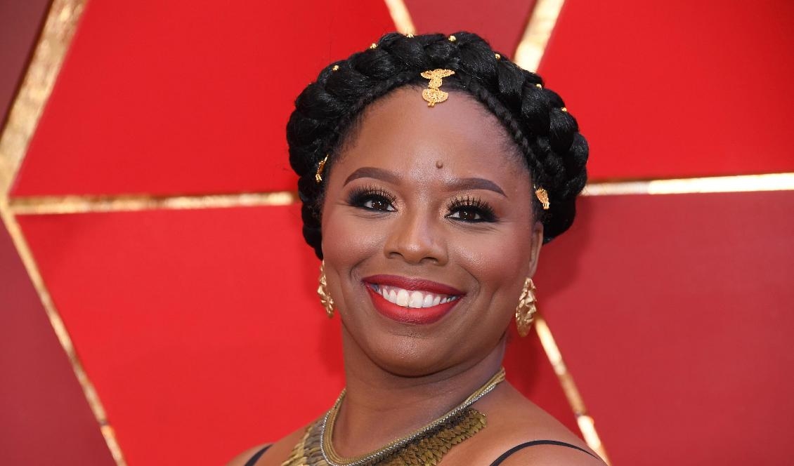 En av grundarna till Black Lives Matter-rörelsen, Patrisse Khan-Cullors, deltar i en gala i Hollywood i Kalifornien den 4 mars 2018. Foto: Kevork Djansezian/Getty Images