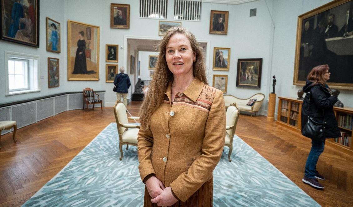
Museichef Åsa Cavalli-Björkman vid Thielska galleriet Foto: Sofia Drevemo                                            