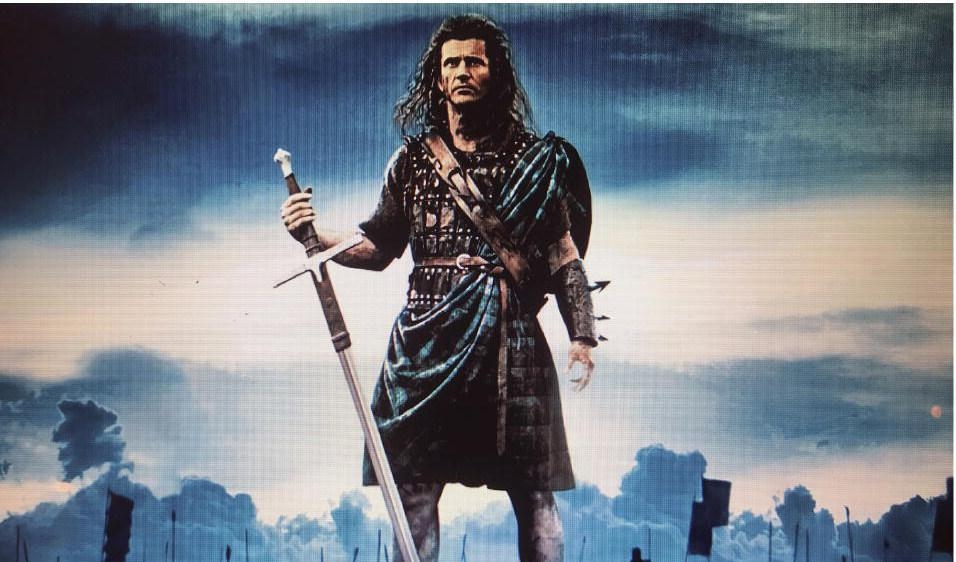 Mel Gibson som frihetskämpen Sir William Wallace, som var en av de stora militära ledarna under skotska frihetskrigen.
