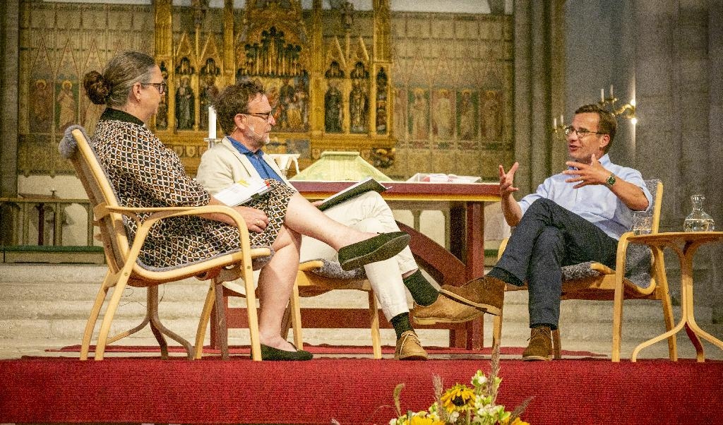 Går verkligen laget före jaget, Ulf Kristersson? Kanske ett slarvfel i ivern att bli statsminister? Bilden från Almedalsveckan. Foto: Bilbo Lantto