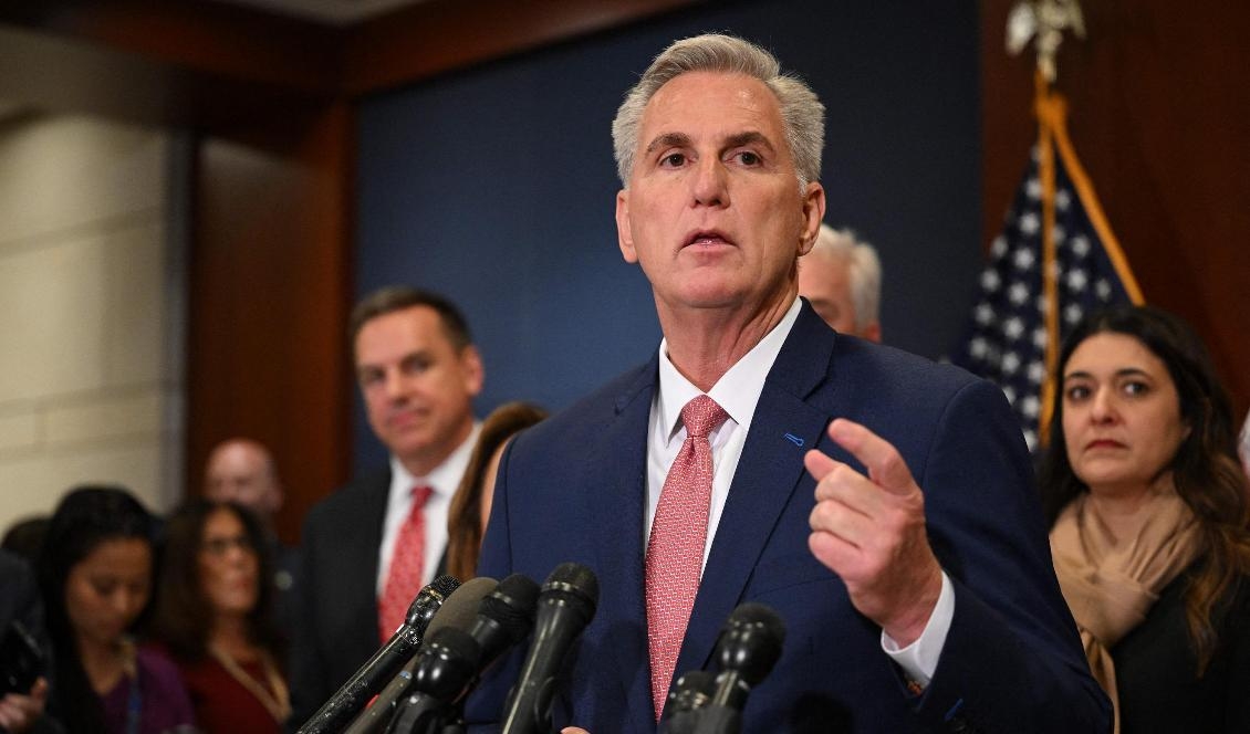 




Republikanen Kevin McCarthy i Kalifornien väntas nu ta över talmansstolen i det amerikanska representanthuset efter att republikanerna säkrat en majoritet. Foto: Mandel Ngan/AFP via Getty Images                                                                                                                                                                                                                            