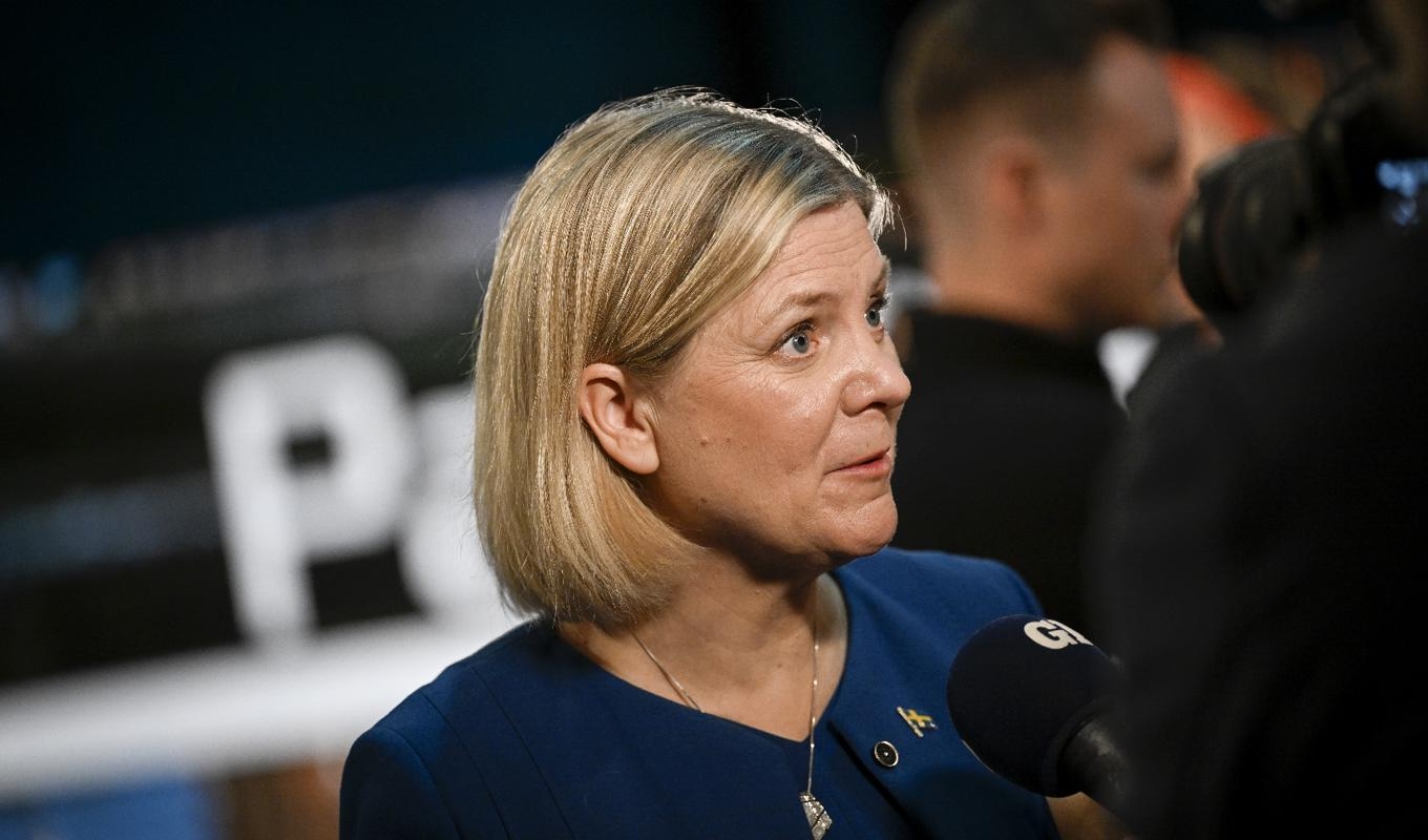 När Magdalena Andersson hävdar att Socialdemokraternas maktinnehav garanterar demokratin förstår hon inte hur totalitärt detta kan uppfattas, menar Lotta Gröning.  Foto: Pontus Lundahl/TT