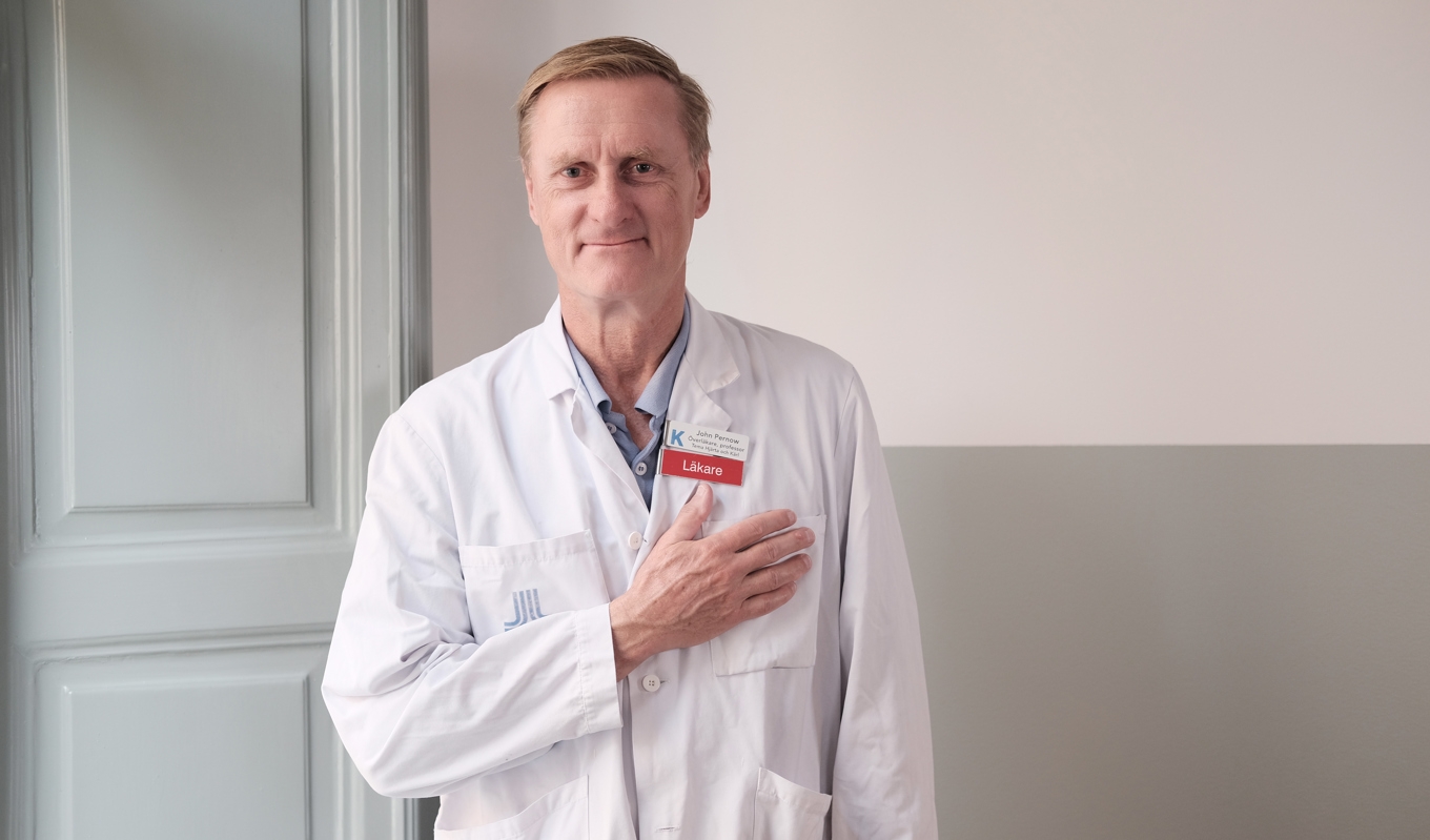John Pernow som är ordförande för Hjärt-Lungfondens forskningsråd säger att manligt kön är en riskfaktor för att få hjärtinfarkt. Foto: Tintin Vidhammer/Hjärt-Lungfonden