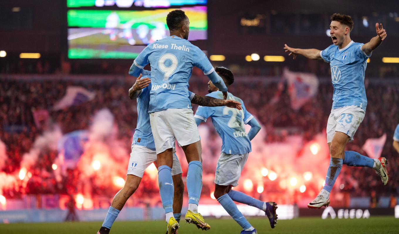 Malmö FF blev svenska mästare i fotboll nyligen. Kan man bli det utan hjälp från AI i en närliggande framtid? Foto:Andreas Hillergren/TT