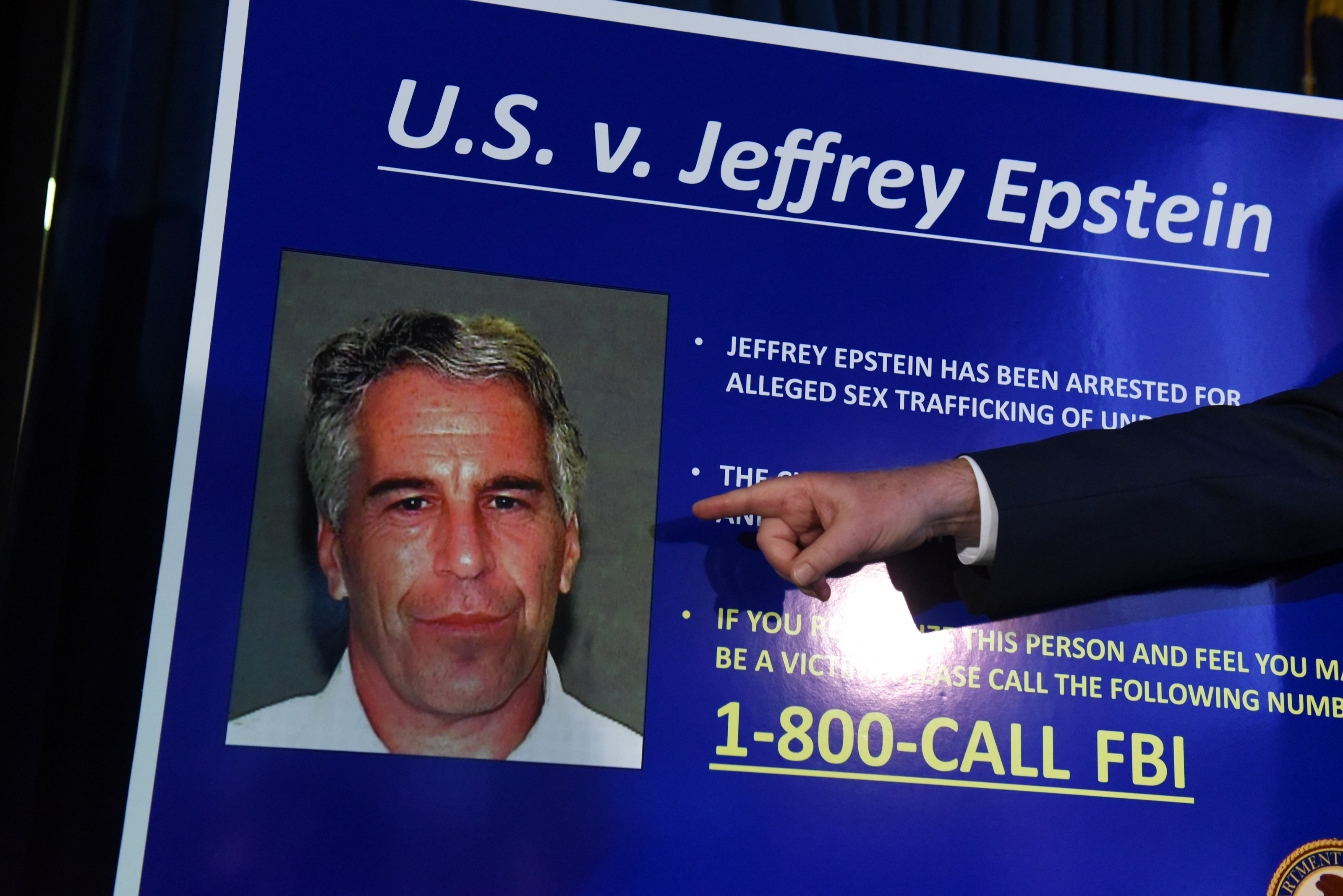 En åklagare meddelar åtet mot Jeffrey Epstein den 8 juli 2019 i New York. Foto: Stephanie Keith/Getty Images