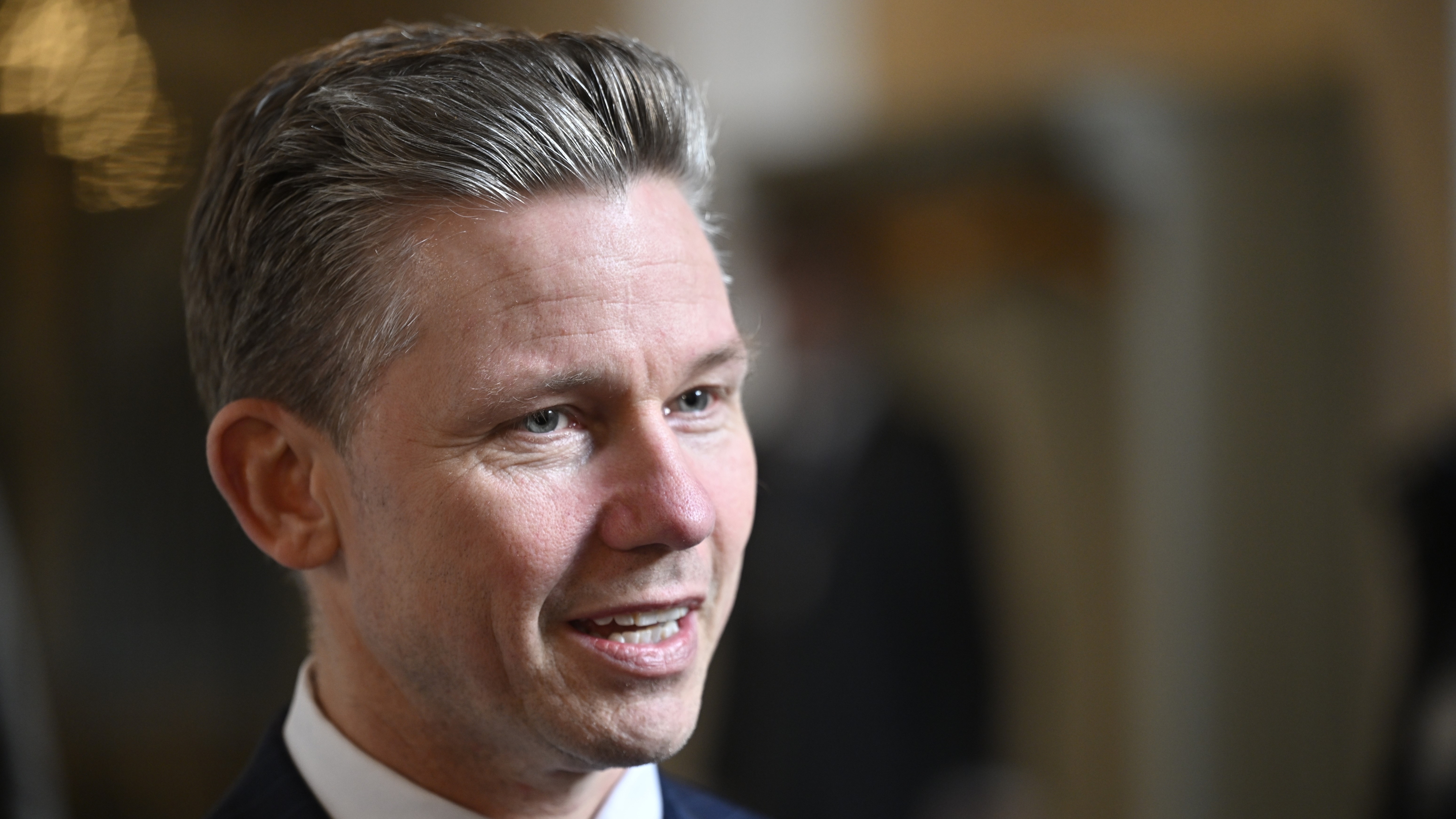 Försvarsminister Pål Jonson (M). Foto: Henrik Montgomery/TT