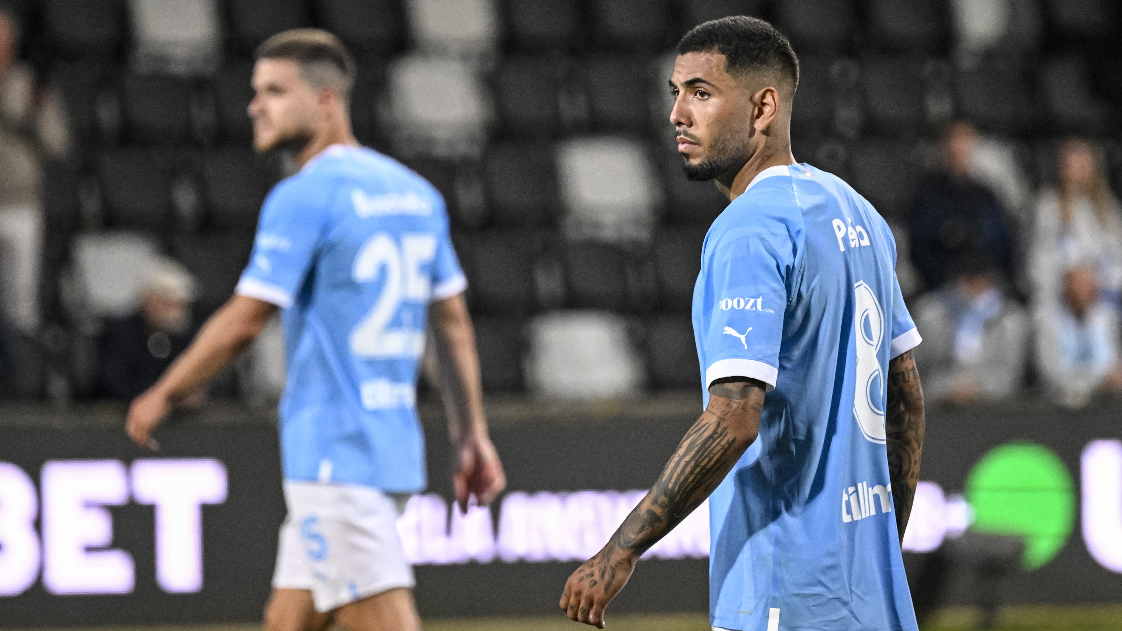 Sergio Peña svarade för sitt tredje mål i Malmö FF-tröjan när skåningarna inledde årets svenska cupen med en 2–0-seger hemma mot Öster. Arkivbild. Foto: Johan Nilsson/TT