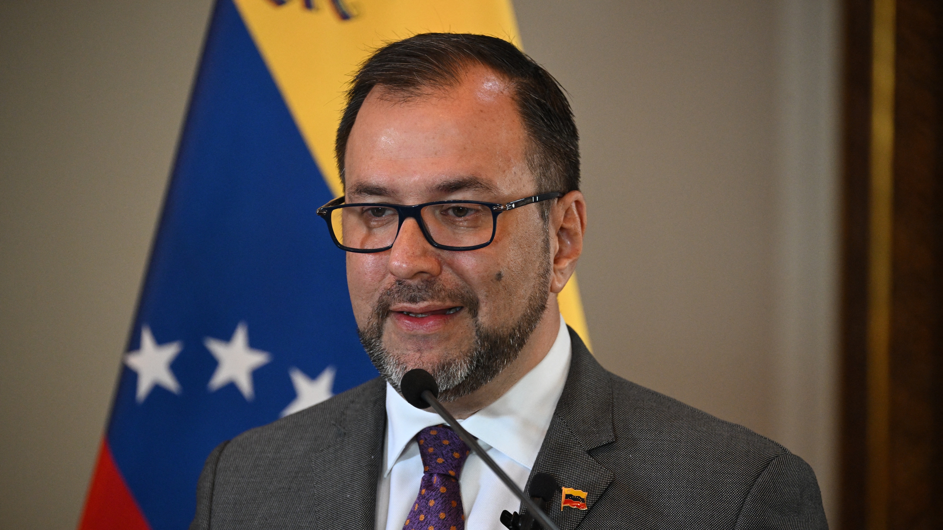 Venezuelas utrikesminister Iván Gil. Foto: Federico Parra/AFP via Getty Images