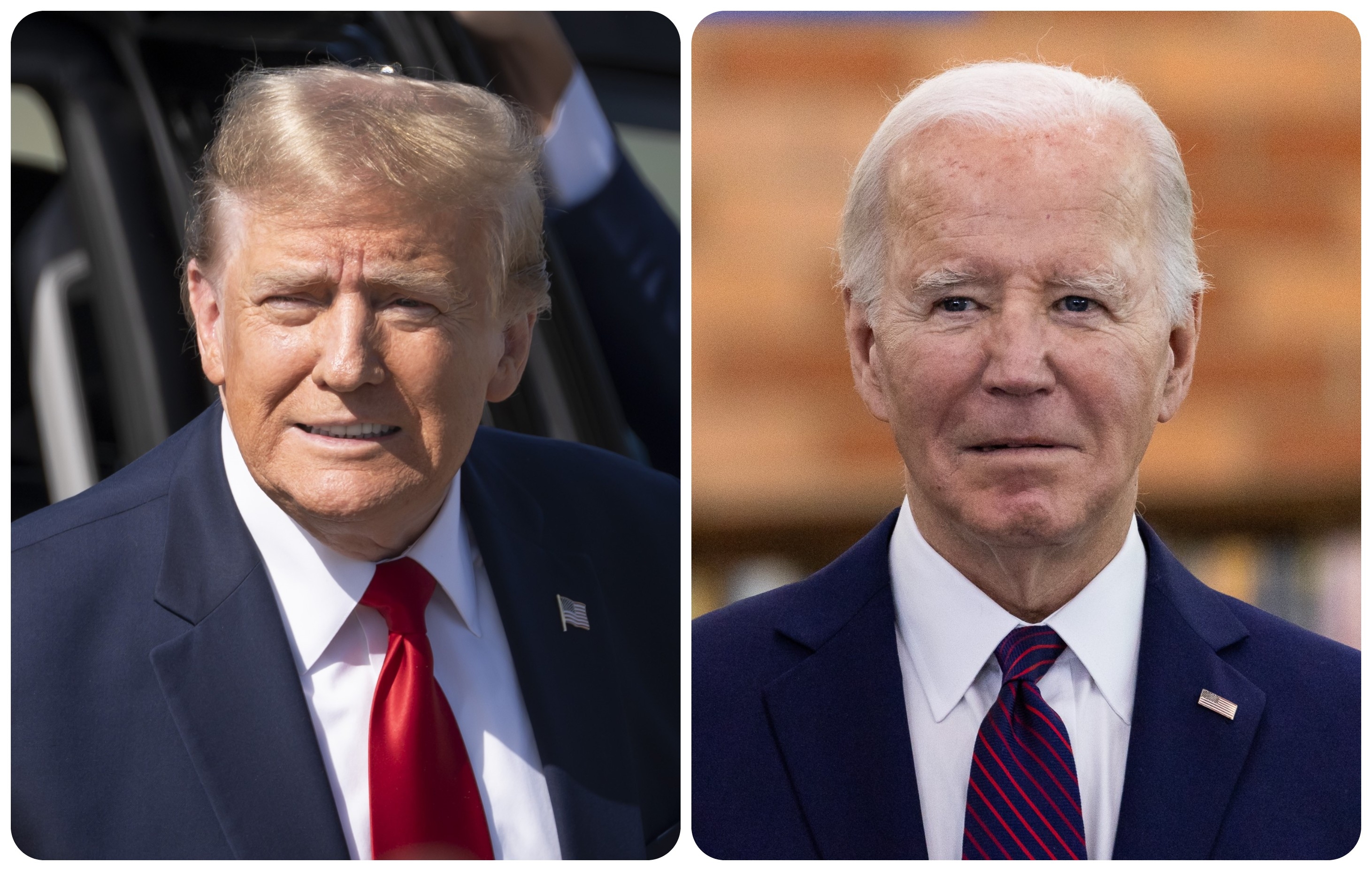 Donald Trump och Joe Biden. Foto: Madalina Vasiliu/John Fredricks