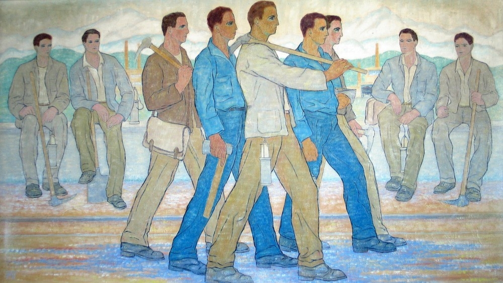 Den goda viljan att förbättra arbetets villkor riskerar ibland att glömma att arbetets mening är – arbetet. Målning av Hans Mattis-Teutsch (1884–1960). Foto: Public Domain