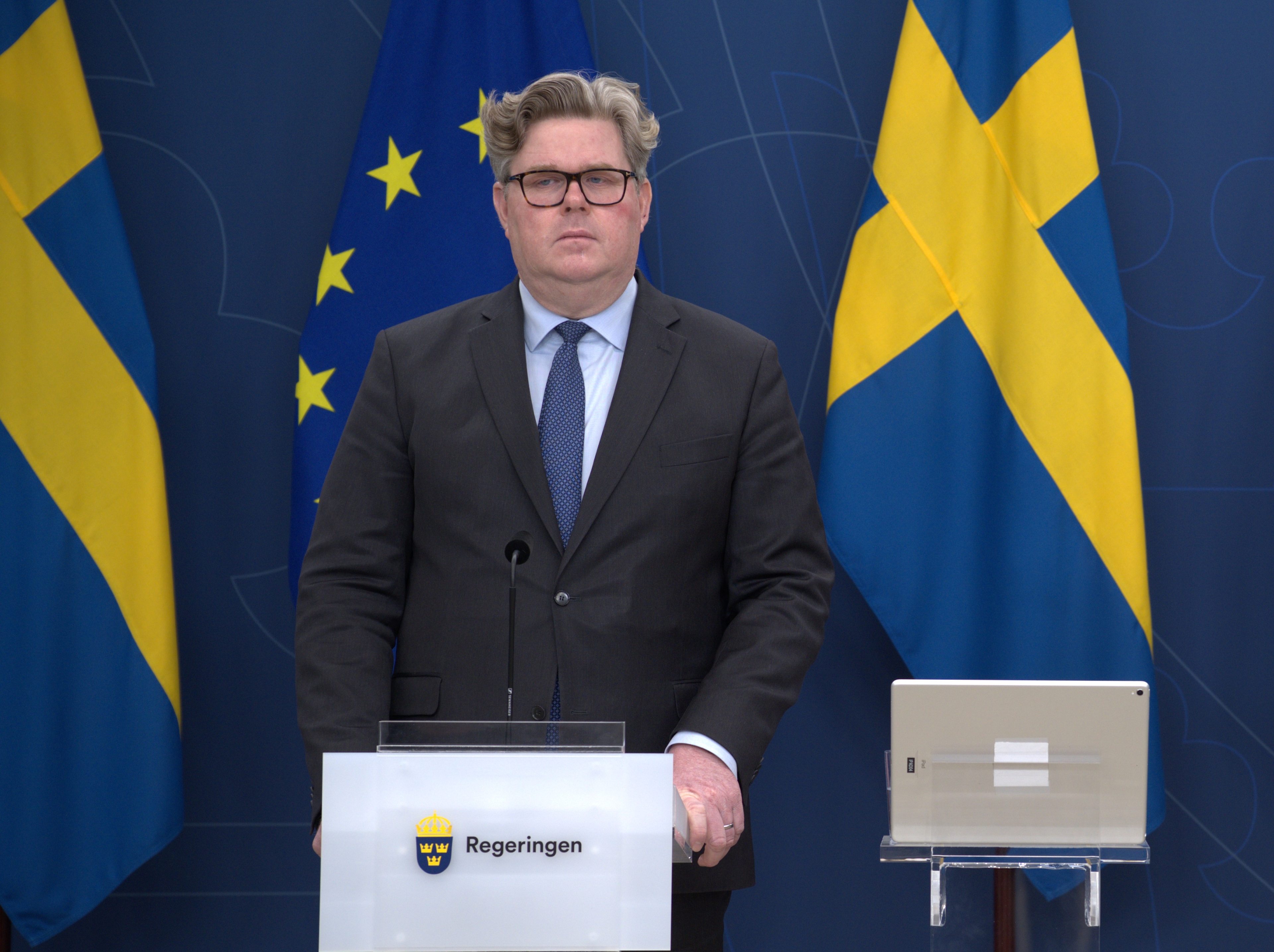 Justitieminister Gunnar Strömmer (M). Foto: Roger Sahlström