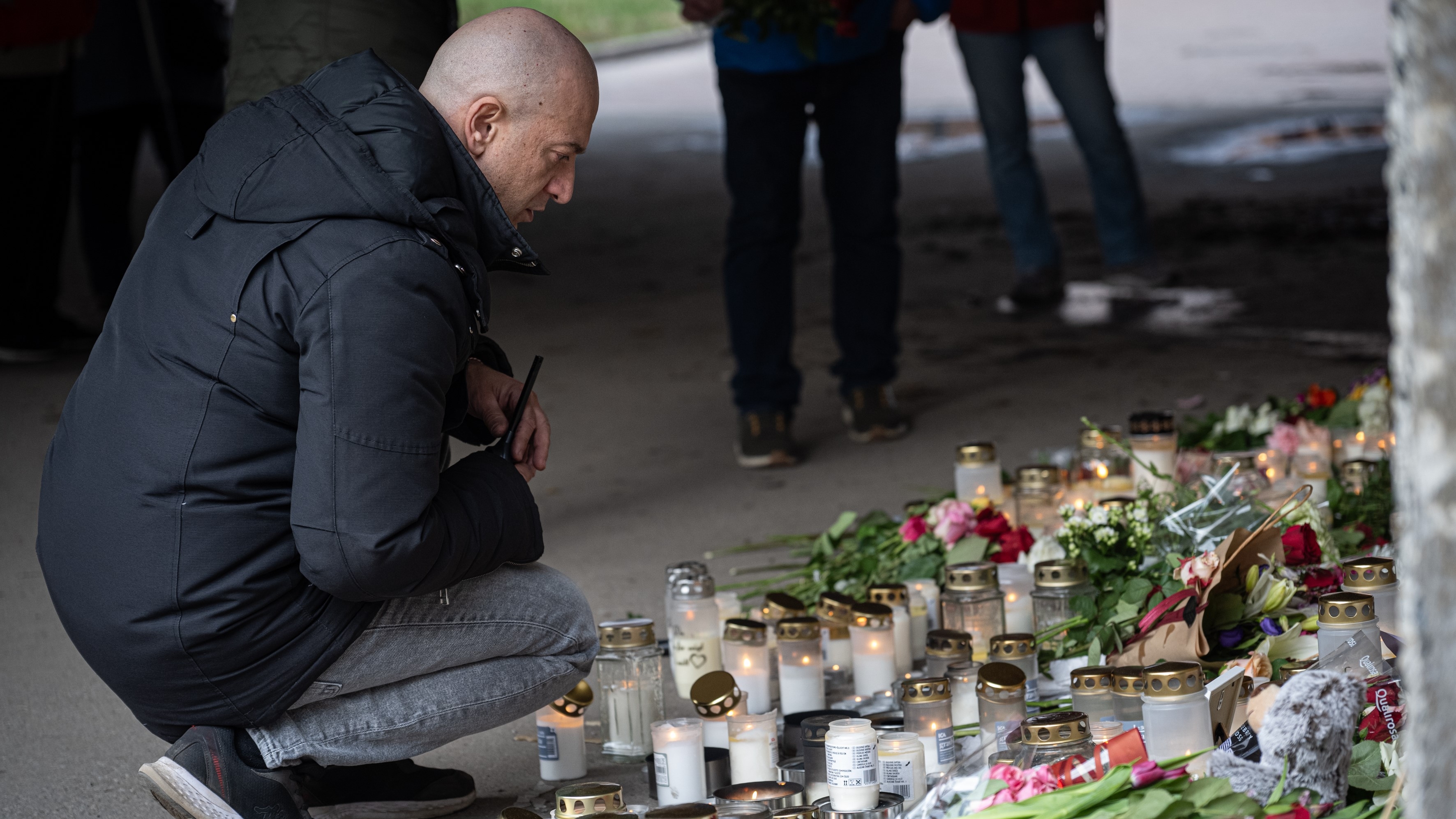 Elias Demir, vars svåger Mikael dödades på väg till simhallen med sin tolvårige son. Sonen fick ringa 112. Foto: Roger Sahlström