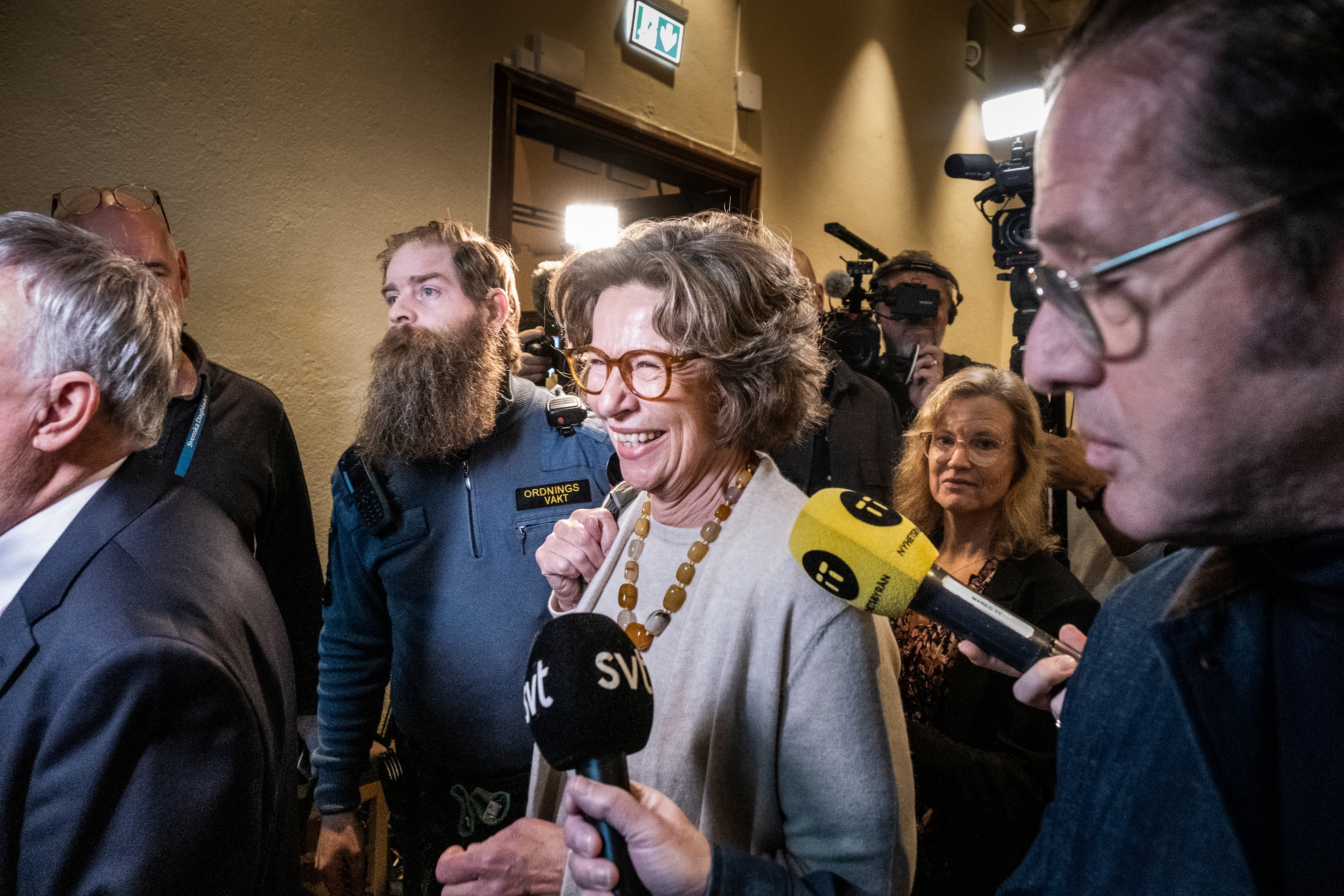 Birgitte Bonnesen, tidigare vd i Swedbank, i samband med att rättegången mot henne startade i oktober 2022. Foto: Magnus Hjalmarson Neideman/SvD/TT