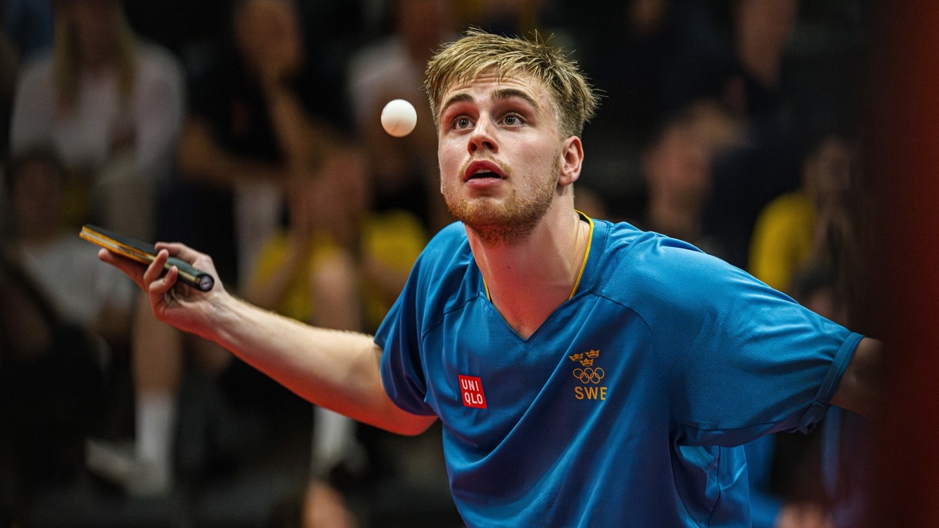 Truls Möregårdh och hans landslagskolleger har skapat pingisfeber i Sverige. Foto: Magnus Lejhall/TT