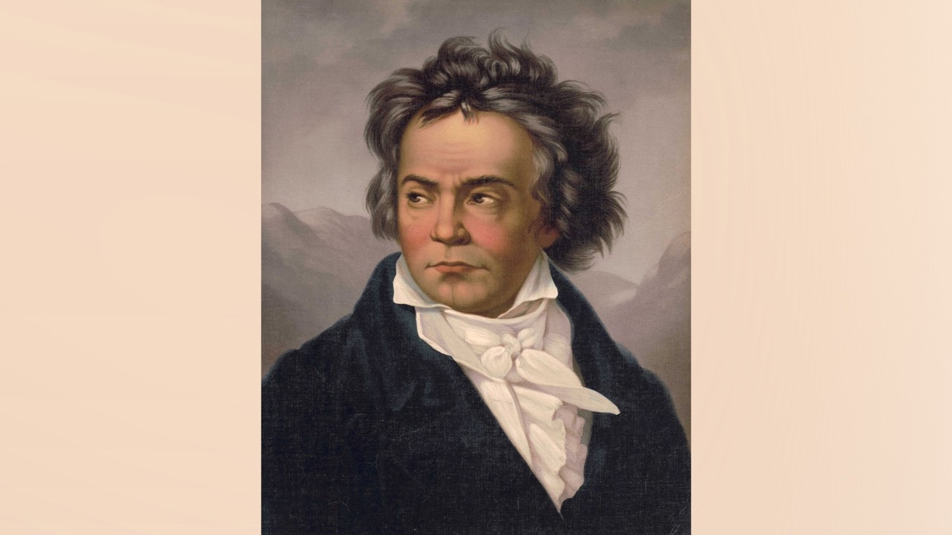 Ludwig van Beethoven, porträtterad av Ferdinand Schimon 1819. Foto: Public Domain