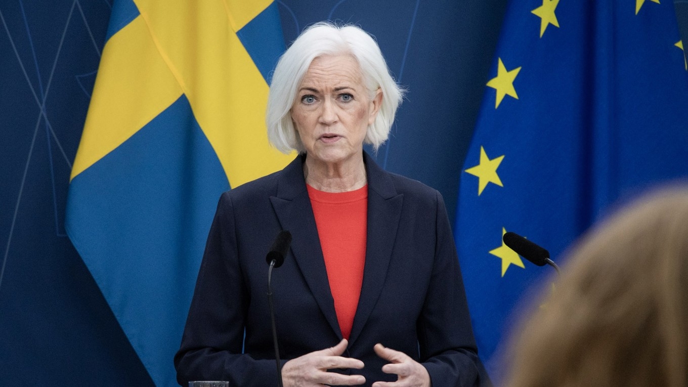 Sjukvårdsminister Acko Ankarberg Johansson (KD). Foto: Svante Rinalder/Regeringskansliet